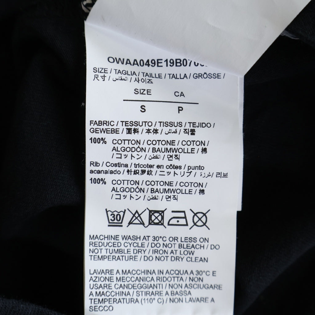 OFF-WHITE(オフホワイト) 19AW Face T-Shirt 半袖Tシャツ ブラック OWAA049E19B07062
