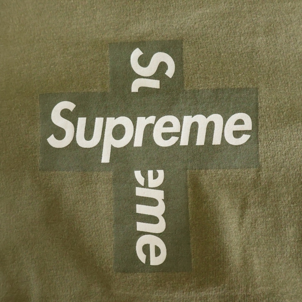 SUPREME(シュプリーム) 20AW Cross Box Logo Tee クロスボックスロゴ 半袖Tシャツ オリーブ