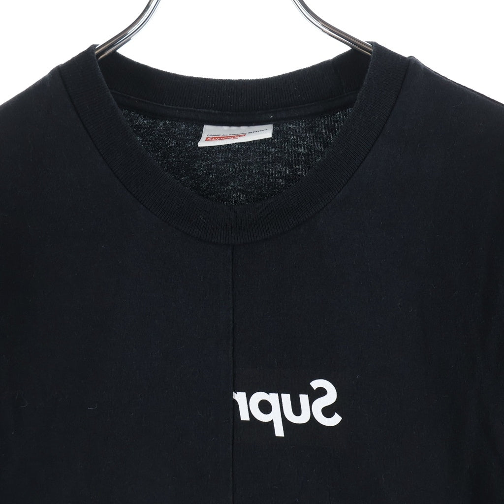 SUPREME(シュプリーム) 18AW Comme des Garcons SHIRT Split Box Logo Tee コムデギャルソン シャツ スピリット ボックスロゴ 半袖Tシャツ ブラック