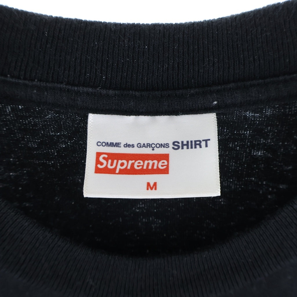 SUPREME(シュプリーム) 18AW Comme des Garcons SHIRT Split Box Logo Tee コムデギャルソン シャツ スピリット ボックスロゴ 半袖Tシャツ ブラック