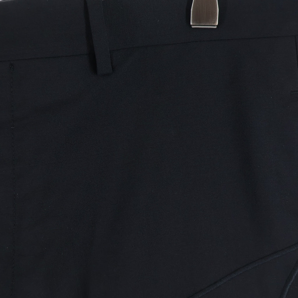 Rick Owens(リックオウエンス) 19SS Cropped Astaires 刺繍デザイン クロップドパンツ ブラック RU19S2359-ZLEM3