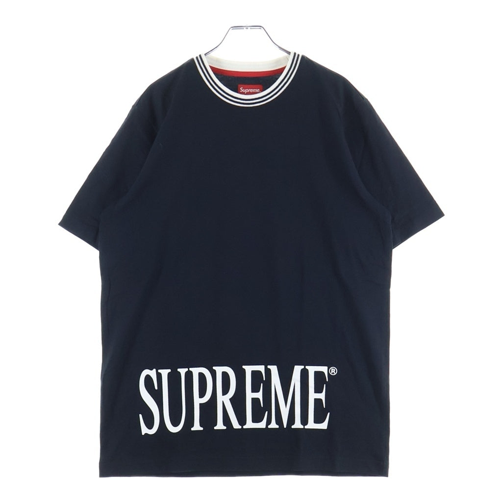 SUPREME(シュプリーム) 14SS Striped Rib Tee ストライプ リブ 半袖Tシャツ ブラック