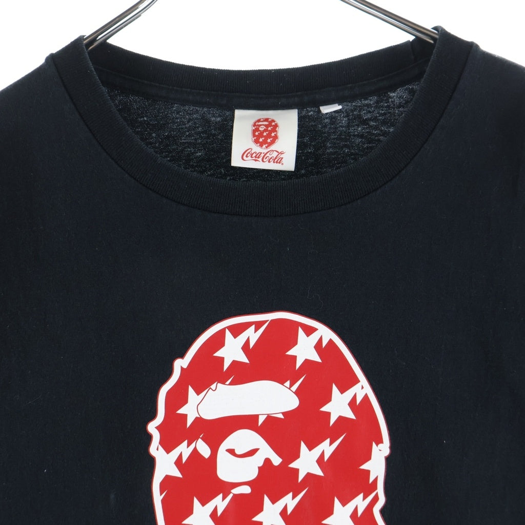 A BATHING APE(アベイシングエイプ) Coca-Cola L/S T-Shirt コカ・コーラ 長袖Tシャツ ロンT ブラック 001LTG231920X