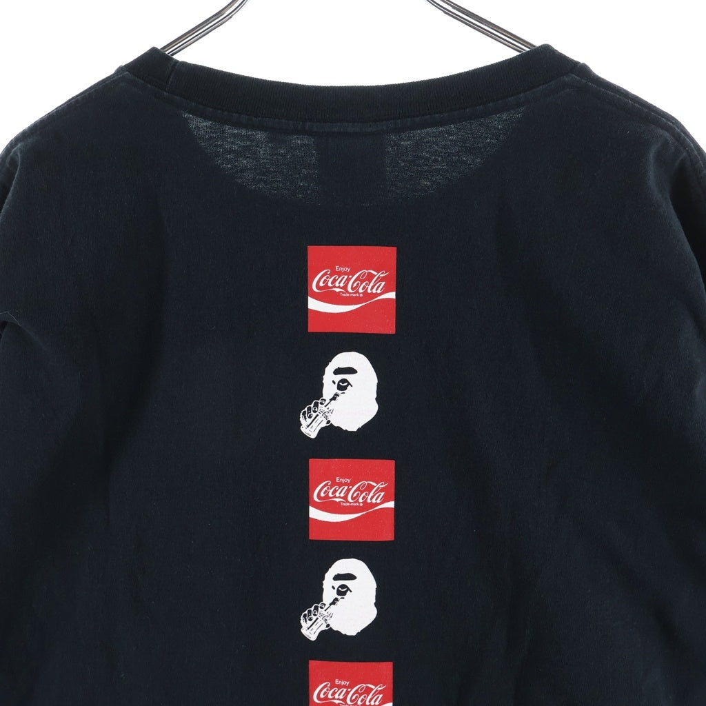 A BATHING APE(アベイシングエイプ) Coca-Cola L/S T-Shirt コカ・コーラ 長袖Tシャツ ロンT ブラック 001LTG231920X