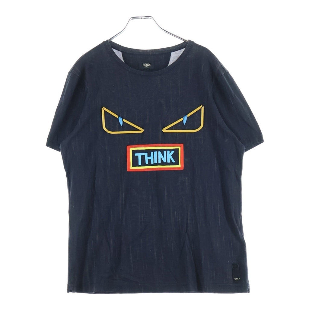 FENDI(フェンディ) Monster T-Shirt 半袖Tシャツ ブラック FY0626 A5CA