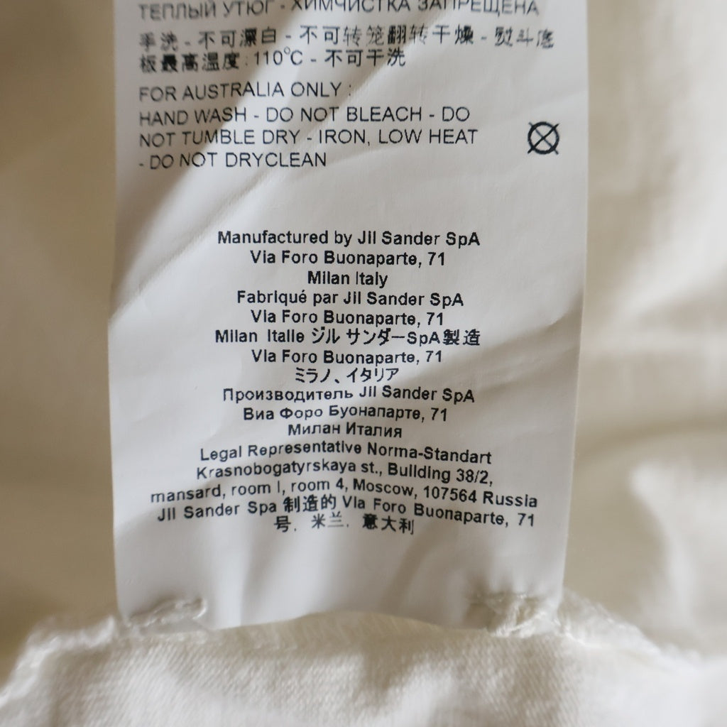 JIL SANDER(ジルサンダー) T-Shirt ロゴプリント 半袖Tシャツ ホワイト JSCU707050 WU248708