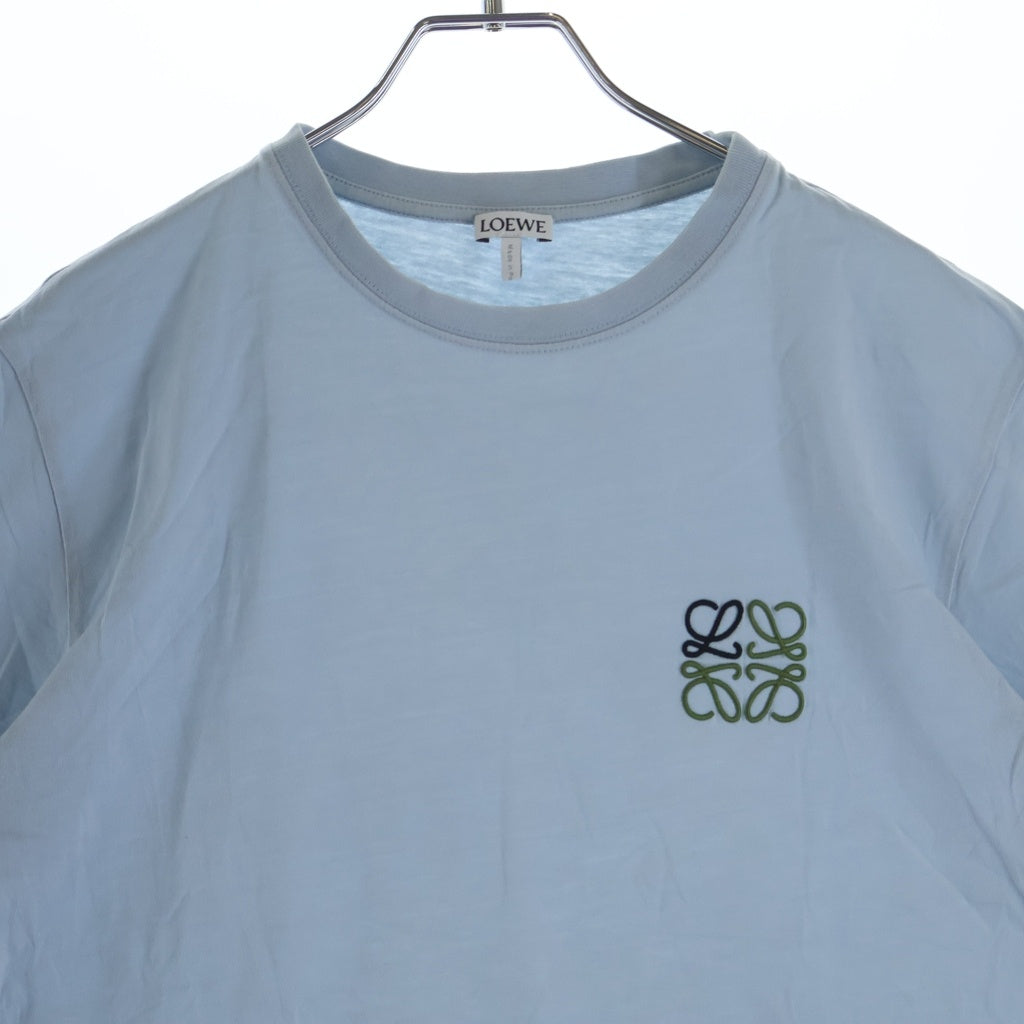 LOEWE(ロエベ) Anagram T-Shirt アナグラム刺繍 半袖Tシャツ ブルー H6109230CR