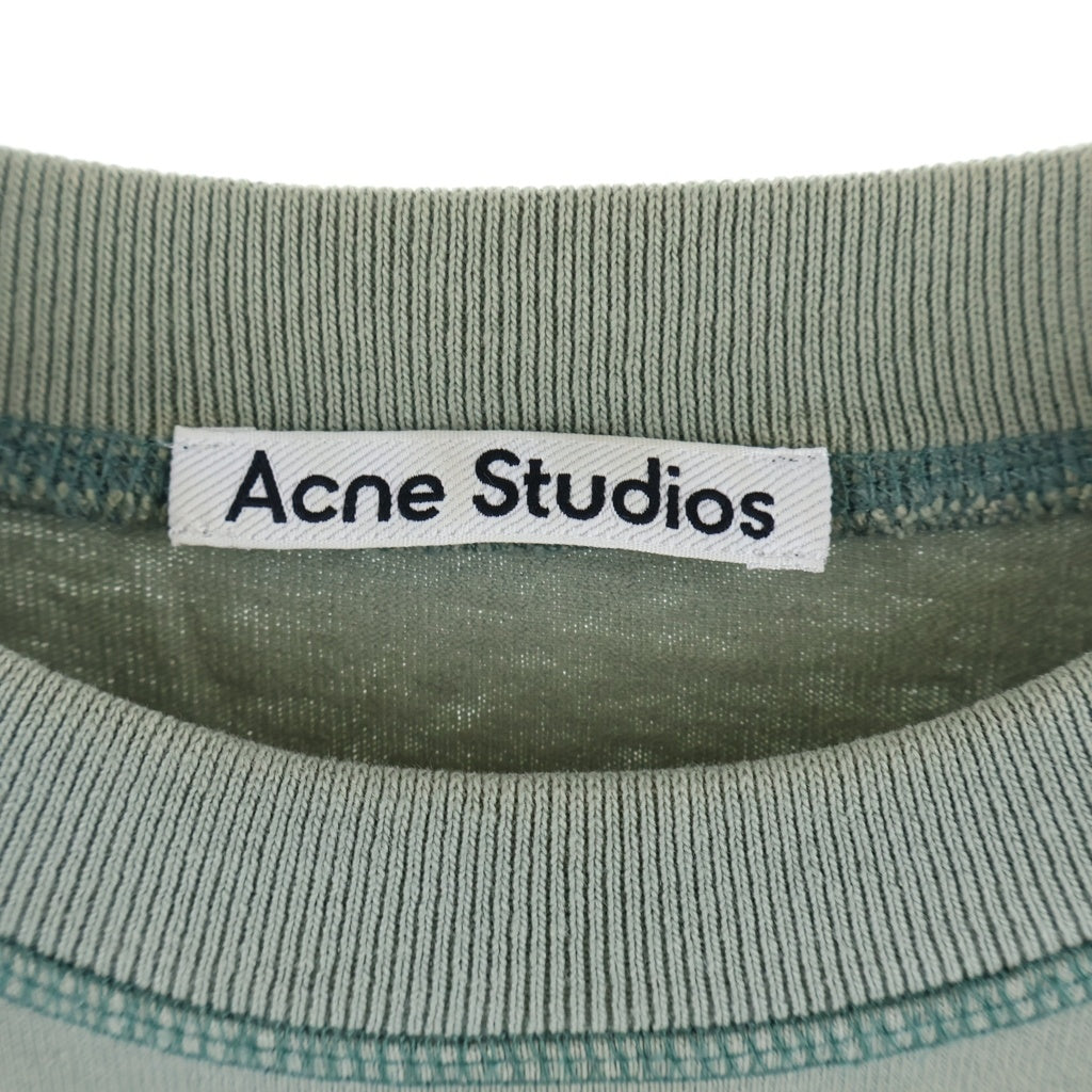 Acne Studios(アクネ ストゥディオズ) T-Shirt ロゴプリント 半袖Tシャツ グリーン FN-WN-TSHI000298