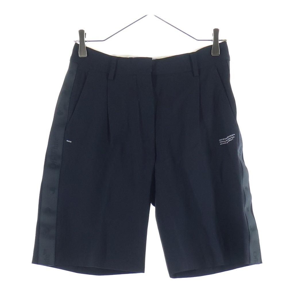 OFF-WHITE(オフホワイト) 20AW Formal Shorts サイドロゴ ハーフパンツ ショーツ ブラック OWCA110E20FAB001