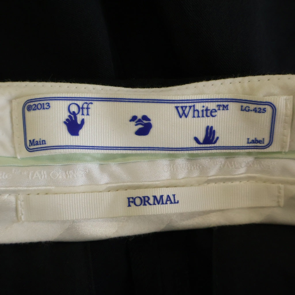 OFF-WHITE(オフホワイト) 20AW Formal Shorts サイドロゴ ハーフパンツ ショーツ ブラック OWCA110E20FAB001