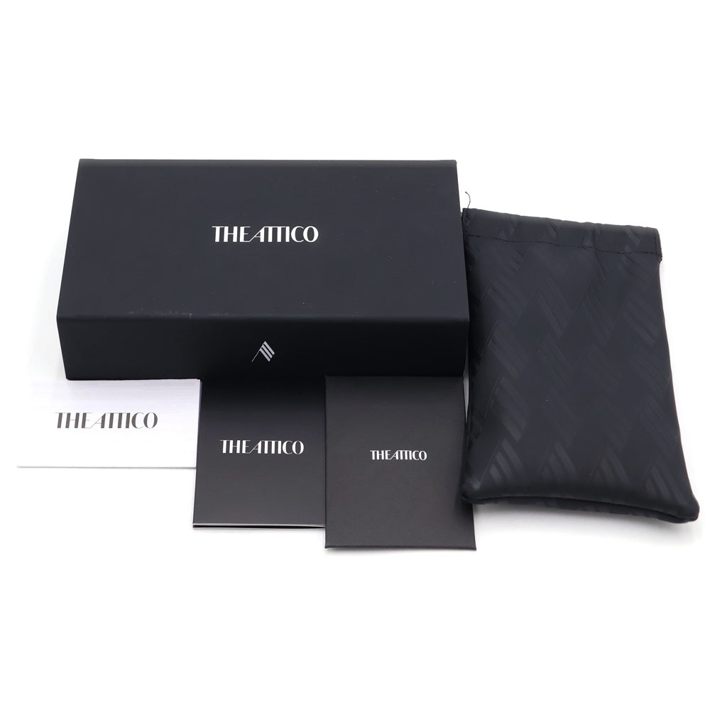 THE ATTICO(ジ・アティコ) 26SS ATTICO80 サングラス スクエア アイウェア 眼鏡 ブラック 10950