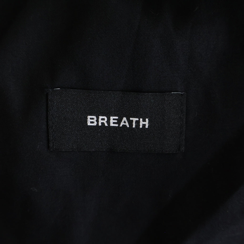 BREATH(ブレス) TUCK WIDE SLACKS タック ワイド スラックス ワイドパンツ ブラック BR26SS-P1008