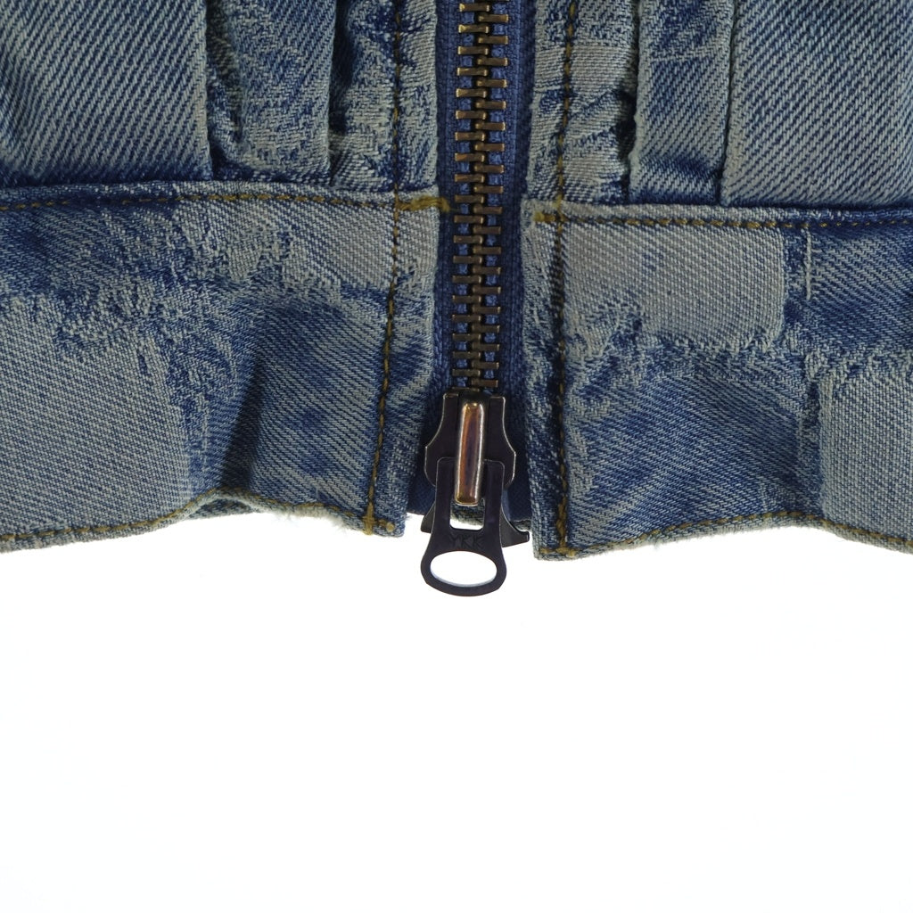 BREATH(ブレス) BLOCK CHECK DENIM JACKET ブロック チェック デニムジャケット ジップアップジャケット インディゴ BR26SS-00009