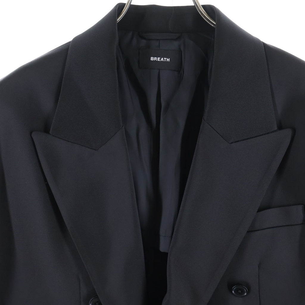 BREATH(ブレス) OVERSIZE DOUBLE JACKET オーバーサイズ ダブル ジャケット ブラック BR26SS-O0005