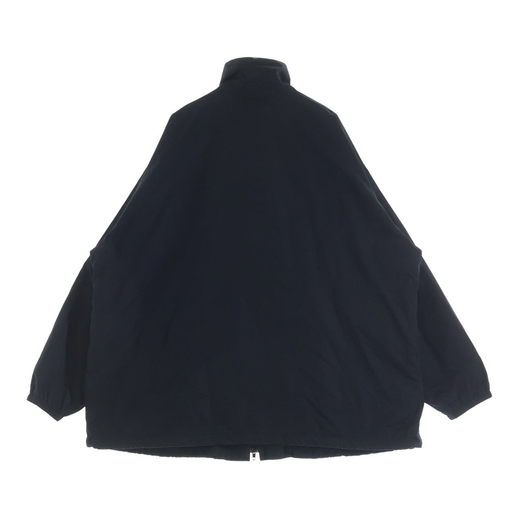 BALENCIAGA(バレンシアガ) 22AW ロゴプリント ジップアップ ナイロン ジャケット ブルゾン ブラック 725302 TNM14