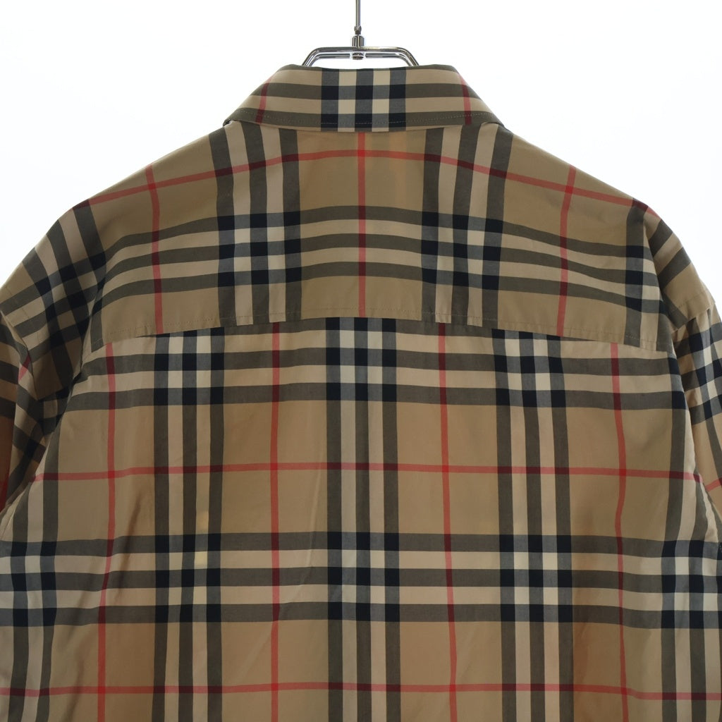 BURBERRY(バーバリー) ノバチェック柄 レギュラーカラー コットン 長袖シャツ ブラウン THTHAGAR129SAM