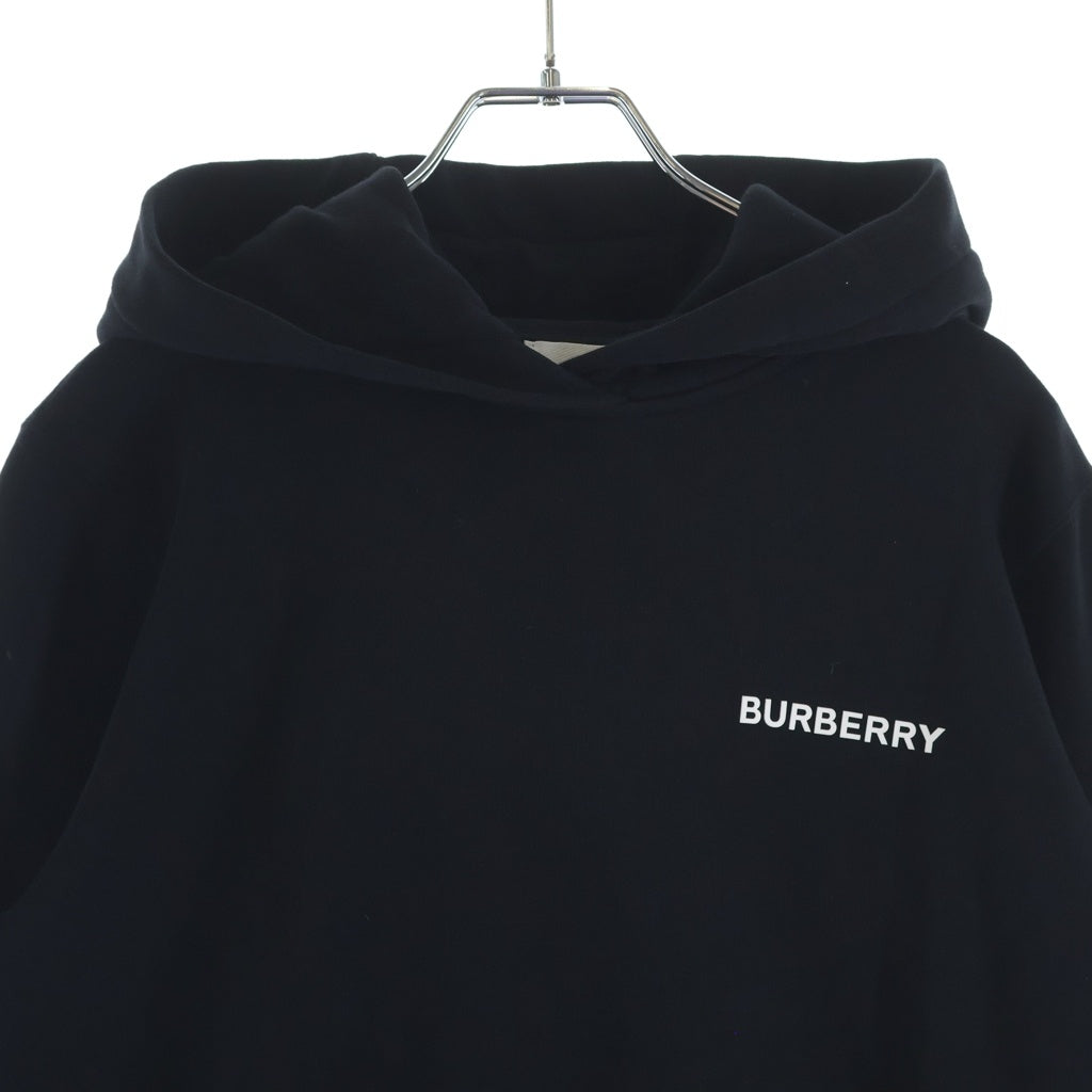 BURBERRY(バーバリー) バックプリントデザイン スウェット プルオーバ フーディー パーカー ブラック 8056050