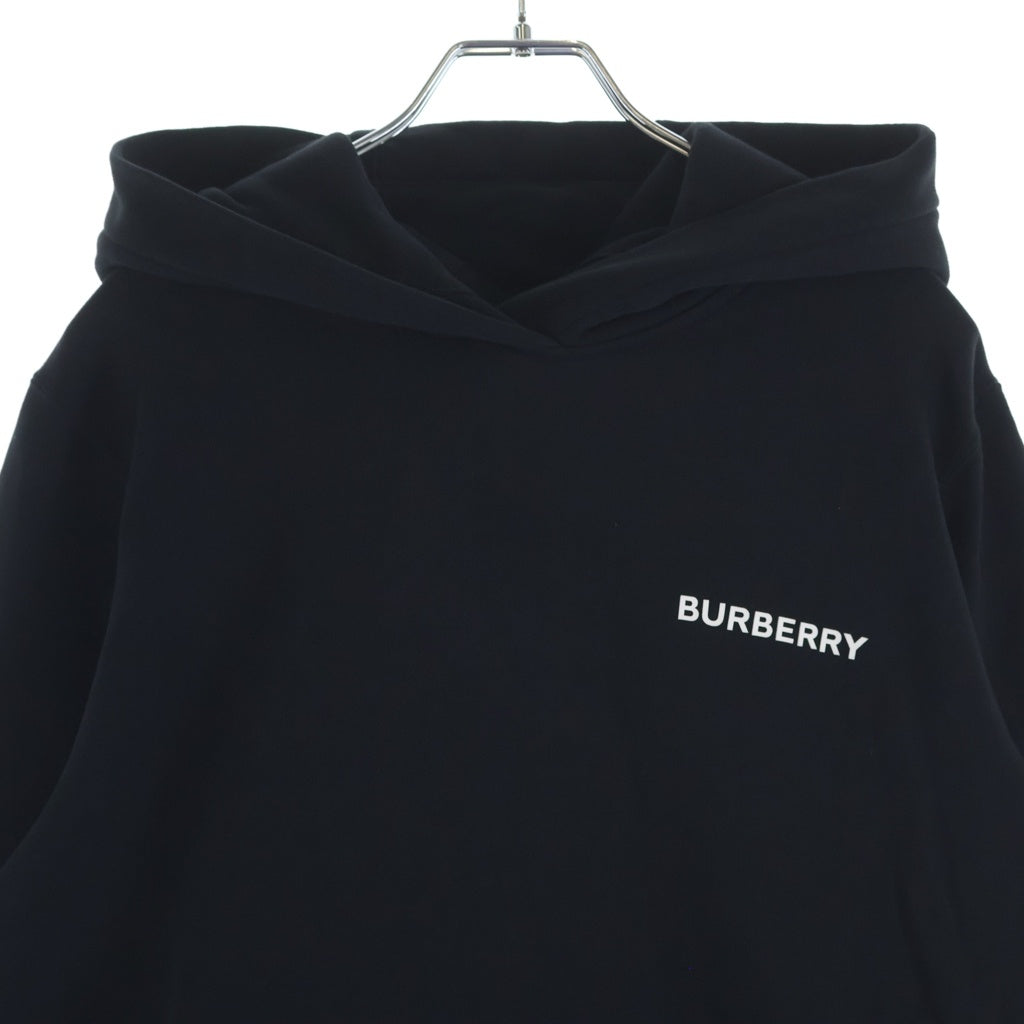 BURBERRY(バーバリー) バックプリントデザイン スウェット プルオーバ フーディー パーカー ブラック 8056050