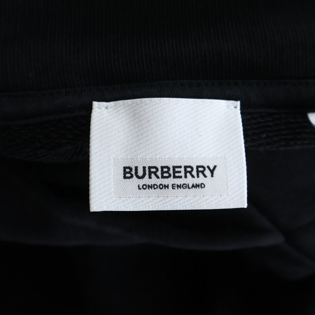 BURBERRY(バーバリー) バックプリントデザイン スウェット プルオーバ フーディー パーカー ブラック 8056050