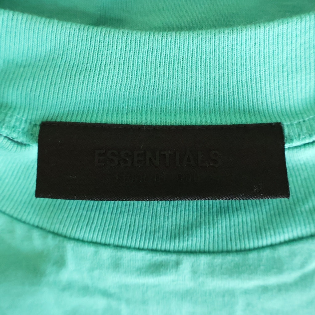 FEAR OF GOD ESSENTIALS(フィアオブゴッド エッセンシャルズ) S/S T-SHIRT ラバーロゴ 半袖Tシャツ グリーン