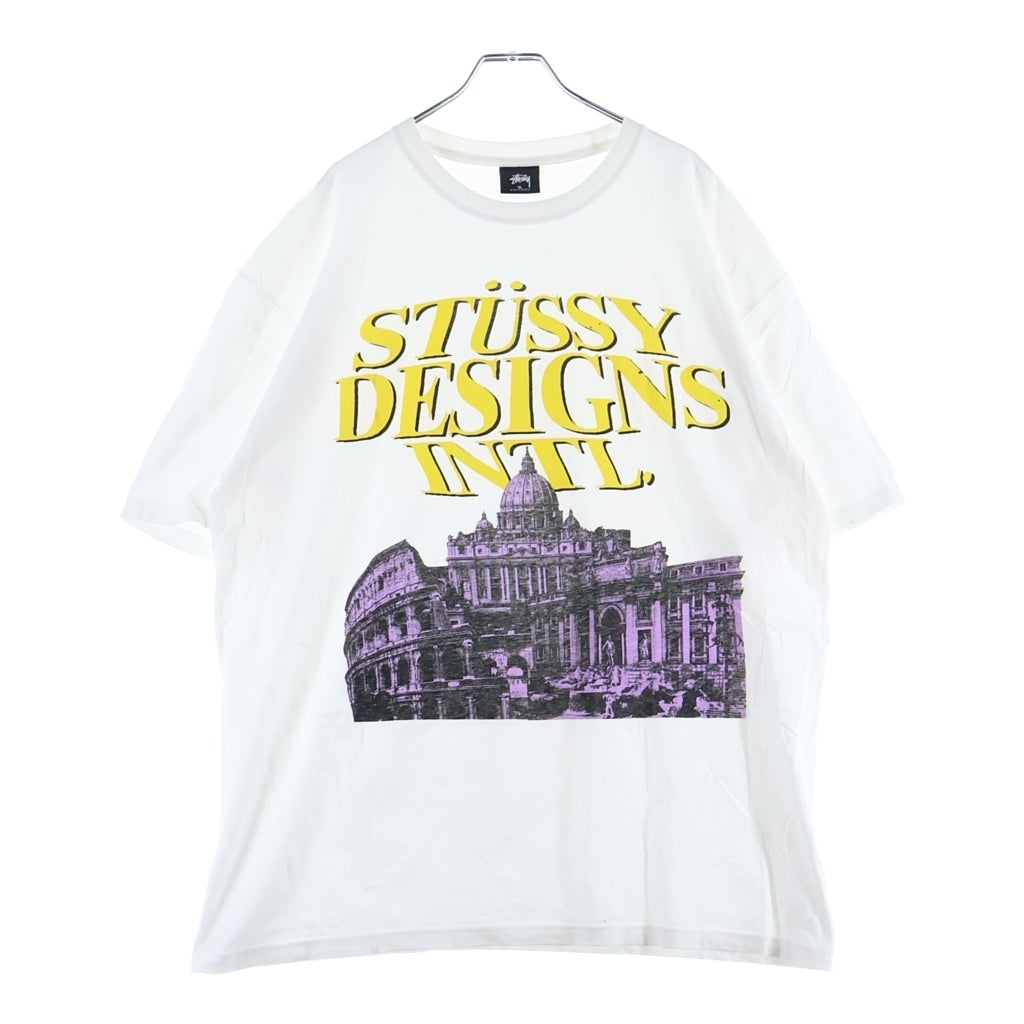 STUSSY(ステューシー) 20SS ROME TEE ローマ サン・ピエトロ大聖堂プリント 半袖カットソー Tシャツ ホワイト