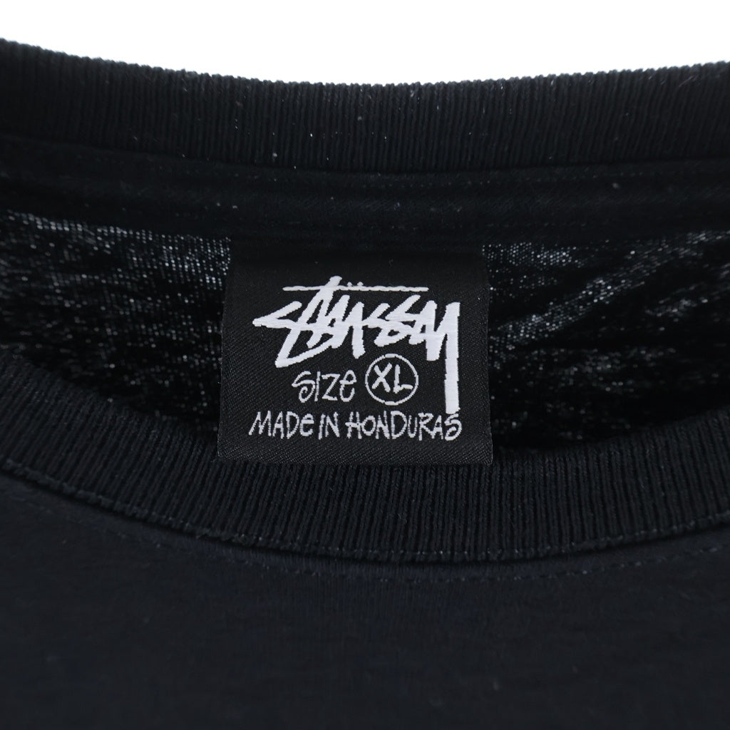 STUSSY(ステューシー) HIGHWAY TEE ハイウェイ グラフィックプリント 半袖カットソー Tシャツ ブラック