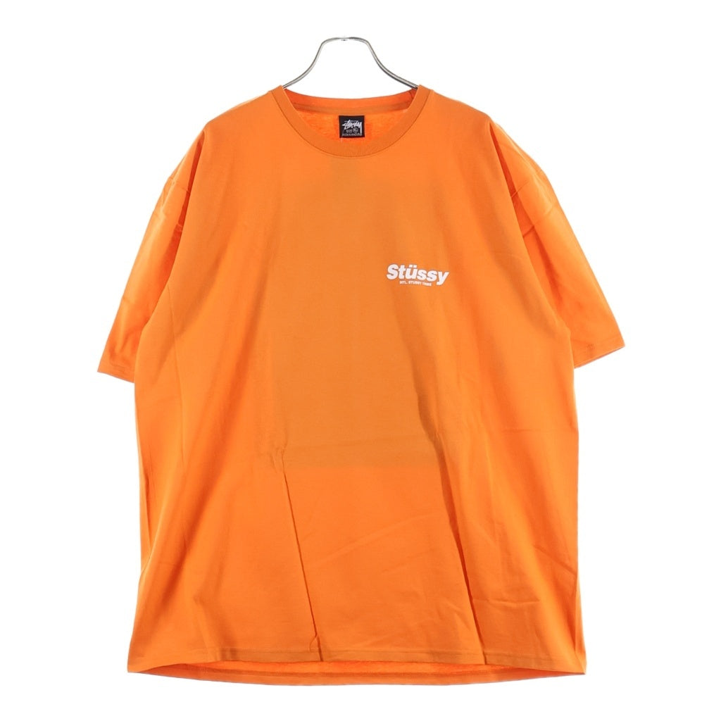 STUSSY(ステューシー) RABBIT HOLE TEE ラビットホール グラフィックプリント 半袖カットソー Tシャツ オレンジ