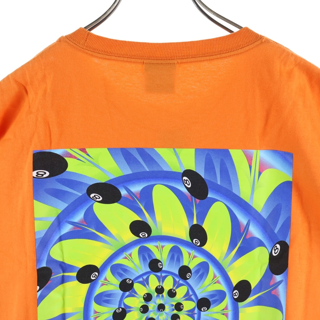 STUSSY(ステューシー) RABBIT HOLE TEE ラビットホール グラフィックプリント 半袖カットソー Tシャツ オレンジ