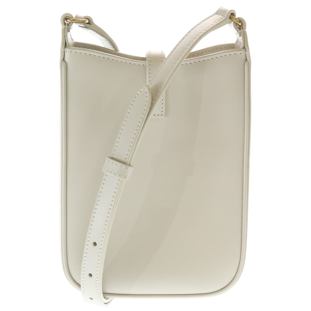 SAINT LAURENT PARIS(サンローランパリ) Le 5 A 7 カサンドラ レザーショルダーバッグ アイボリー 735214 レディース