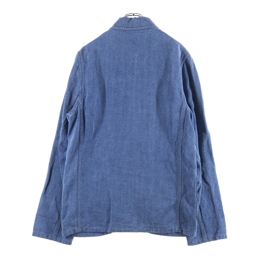 LOEWE(ロエベ) アナグラムレザーポケット デニムシャツジャケット H2268160PA インディゴブルー