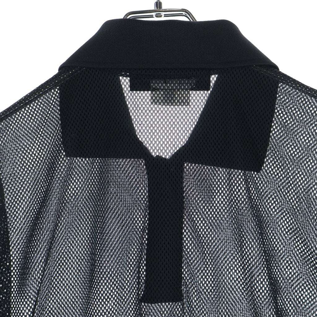 COMME des GARCONS HOMME DEUX(コムデギャルソン オムドゥ) メッシュ 半袖ポロシャツ DQ-T020 ブラック