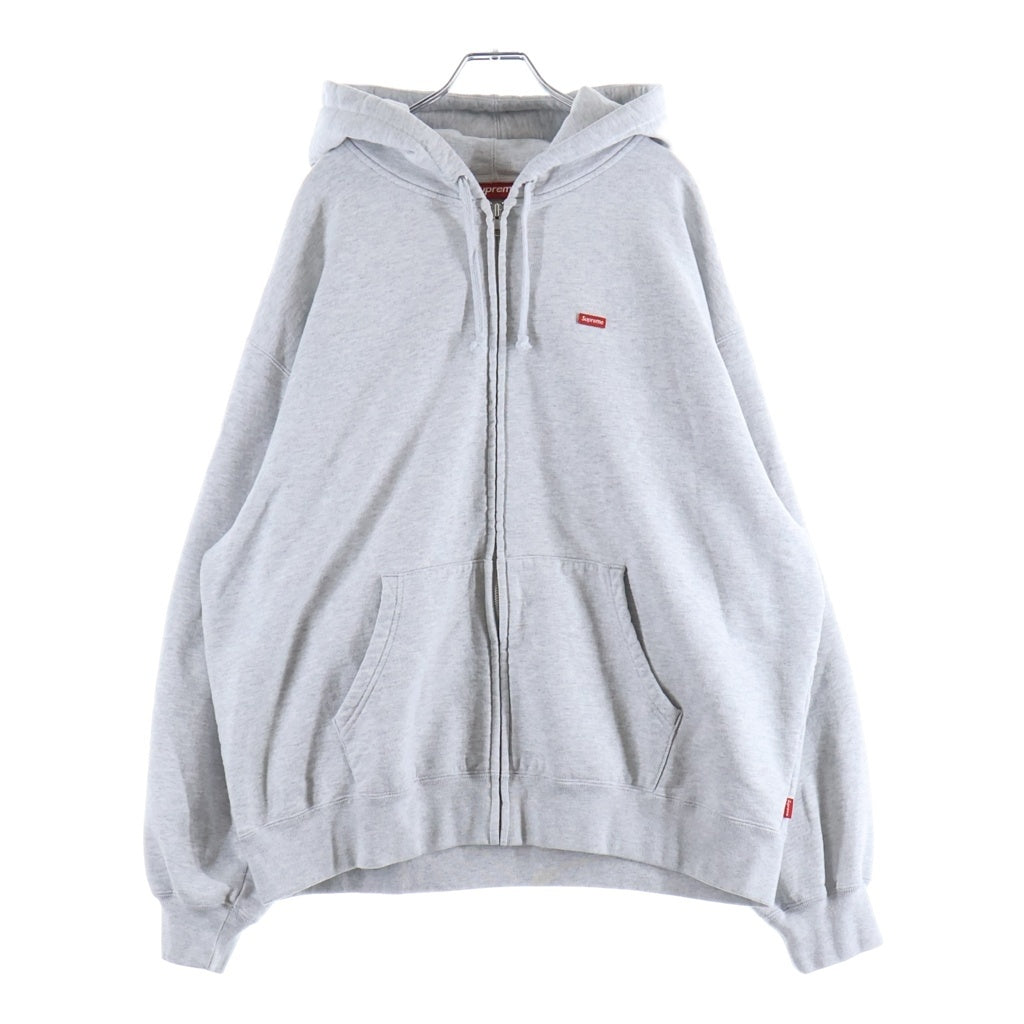SUPREME(シュプリーム) 26SS Small Box Zip Up Hooded Sweatshirt スモールボックスロゴ ジップアップ フーデッッドパーカー アッシュグレー