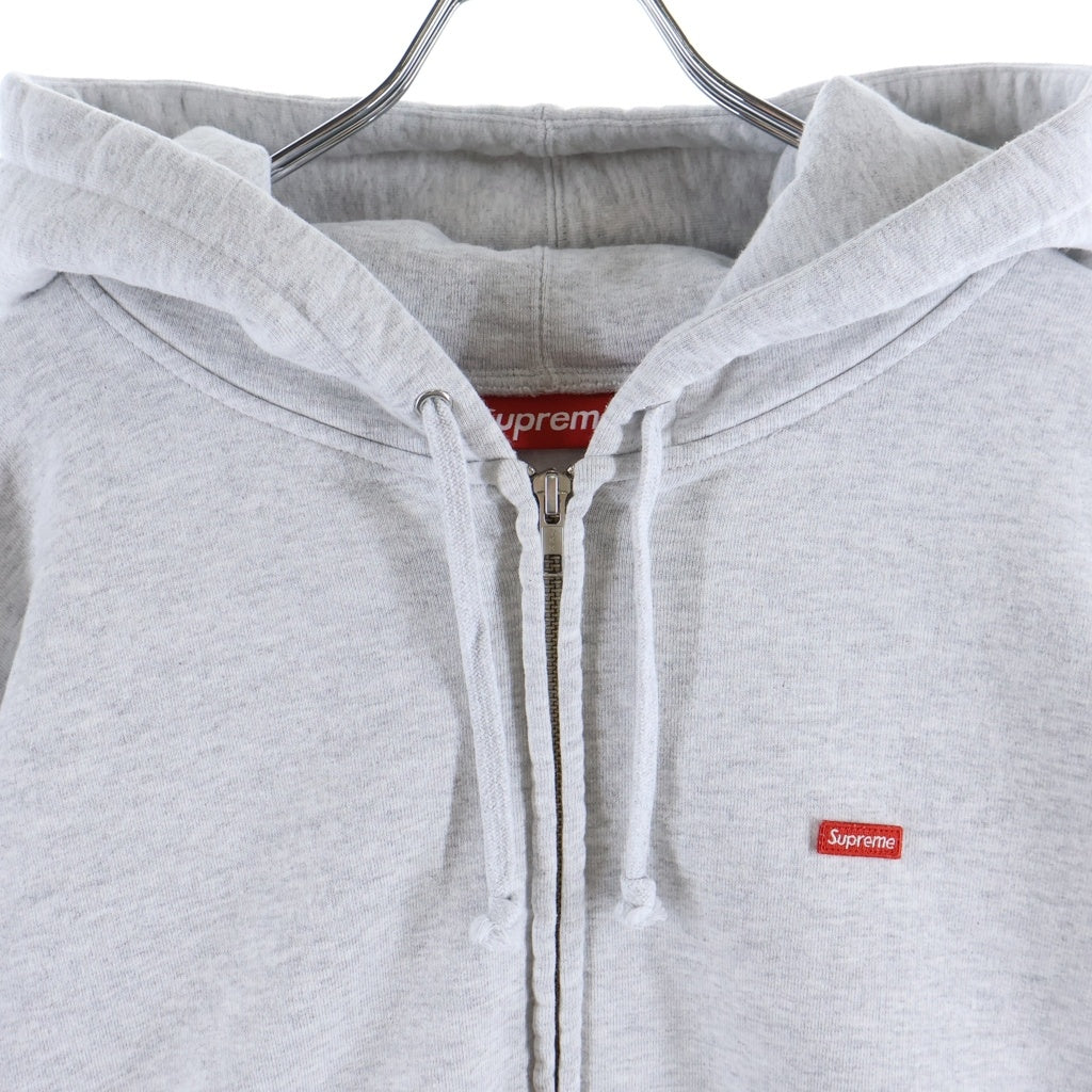 SUPREME(シュプリーム) 26SS Small Box Zip Up Hooded Sweatshirt スモールボックスロゴ ジップアップ フーデッッドパーカー アッシュグレー