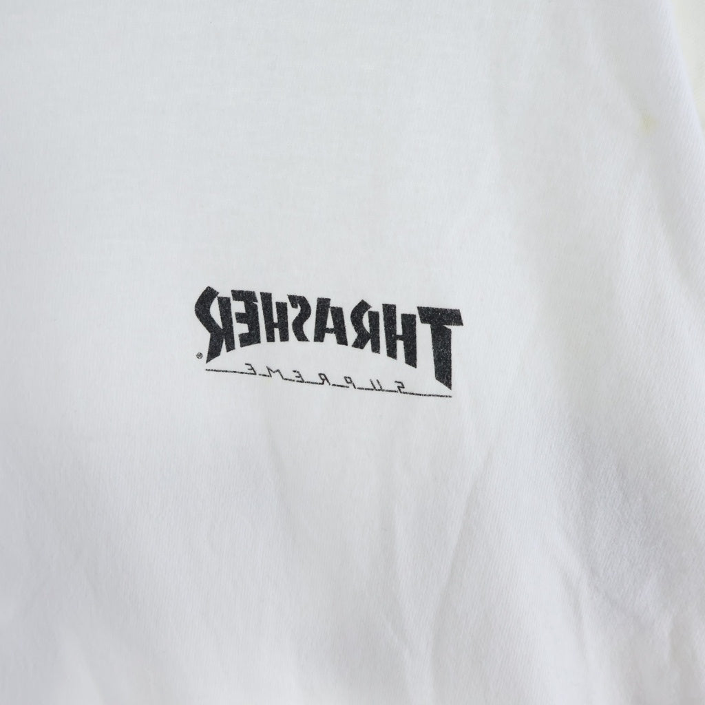 SUPREME(シュプリーム) 24AW × THRASHER Thrasher Cross Tee ×スラッシャー クロスプリント クルーネック 半袖Tシャツ カットソー ホワイト
