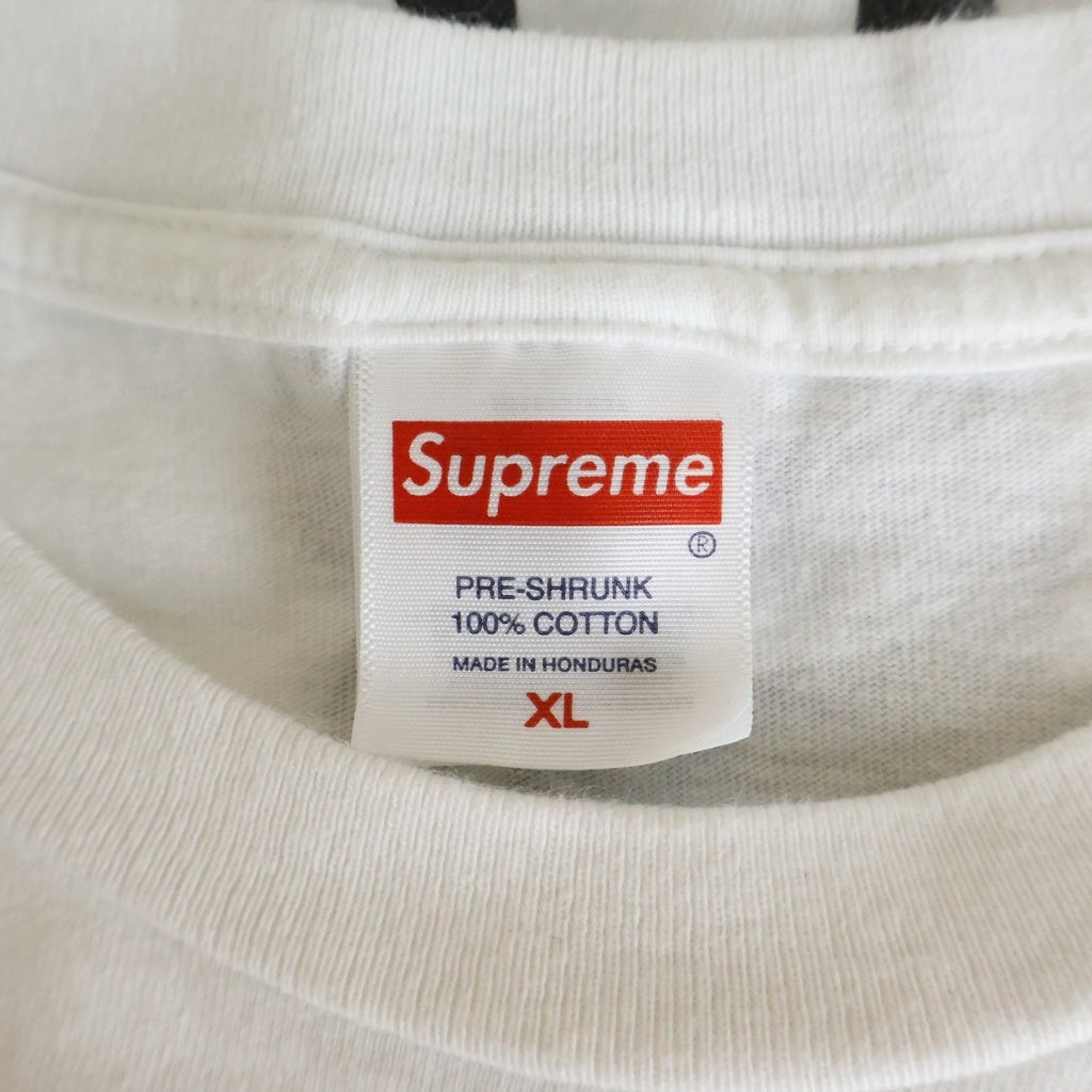 SUPREME(シュプリーム) 24AW × THRASHER Thrasher Cross Tee ×スラッシャー クロスプリント クルーネック 半袖Tシャツ カットソー ホワイト