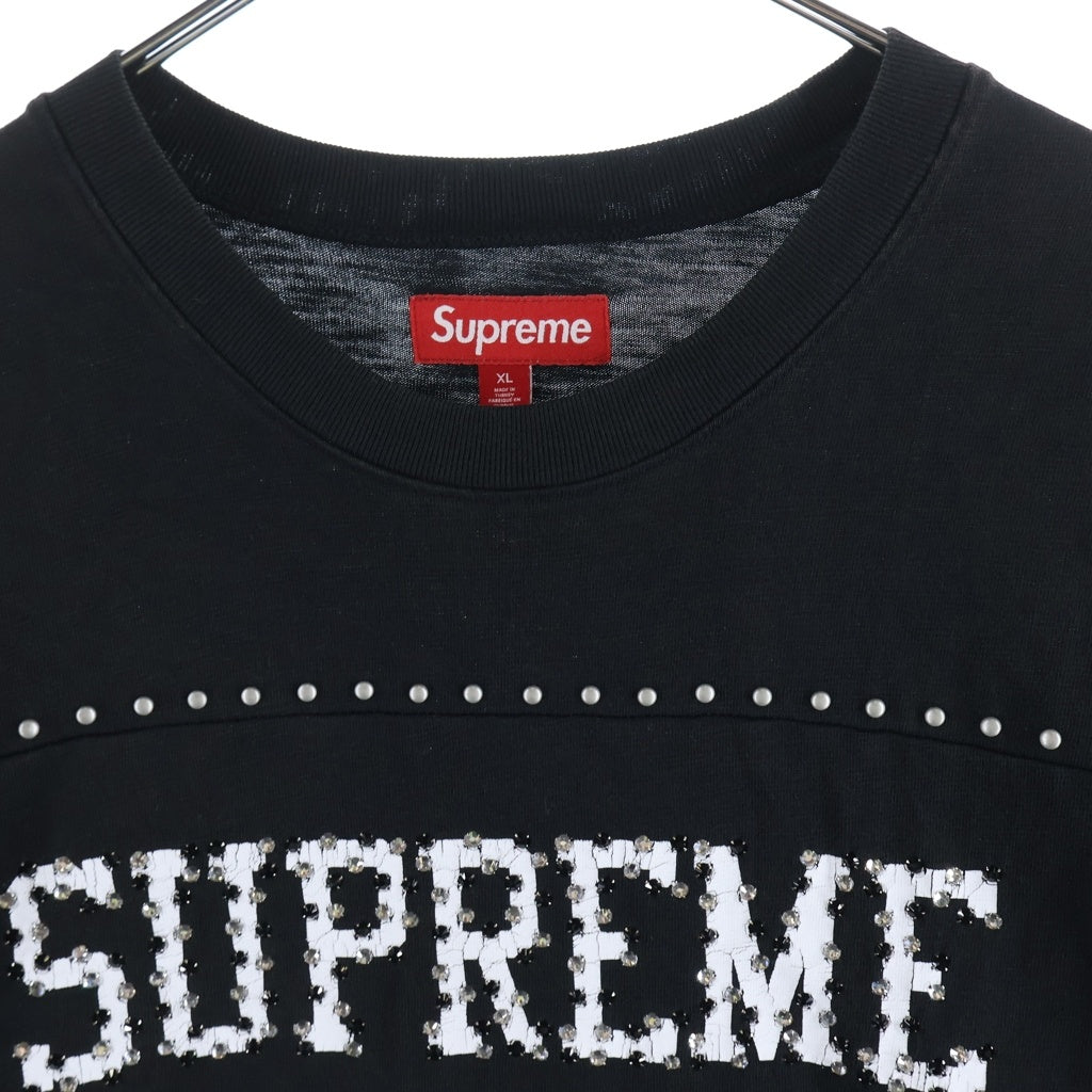 SUPREME(シュプリーム) 26SS Studded S/S Football Top スタッズ フットボール 半袖Tシャツ カットソー ブラック