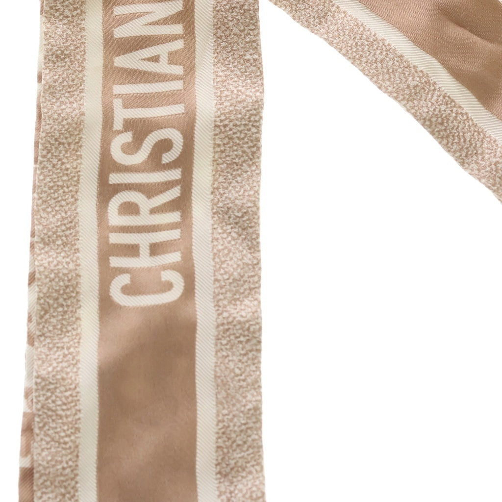 Christian Dior(クリスチャンディオール) オブリーク柄 シルクカーフ 15DOB106I600 ピンクゴールド レディース