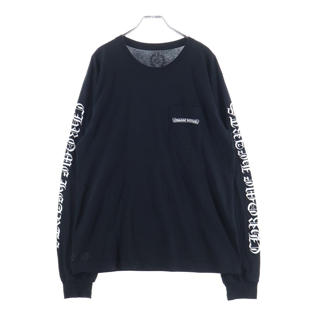 CHROME HEARTS(クロムハーツ) CH SCROLL LABEL FUCKYOU L/S /1 スクロールラベル ファックユー アームプリント ロングスリーブカットソー 長袖Tシャツ