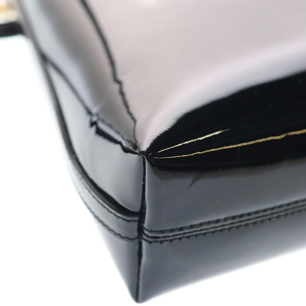 SAINT LAURENT PARIS(サンローランパリ) Rendez-vous Mini Hobo Bag ランデブー カサンドラ パテントレザー ホーボーバッグ ブラック 773626 レディース