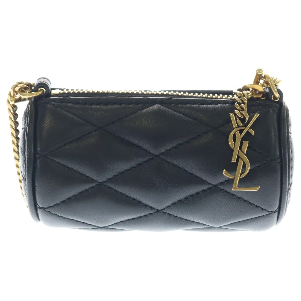 SAINT LAURENT PARIS(サンローランパリ) Sade Micro Quilting Leather Bag カサンドラ キルティングショルダーバッグ ミニポーチ ブラック 796296 レディース