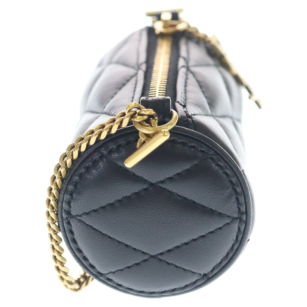 SAINT LAURENT PARIS(サンローランパリ) Sade Micro Quilting Leather Bag カサンドラ キルティングショルダーバッグ ミニポーチ ブラック 796296 レディース