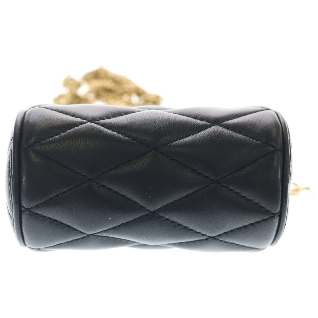 SAINT LAURENT PARIS(サンローランパリ) Sade Micro Quilting Leather Bag カサンドラ キルティングショルダーバッグ ミニポーチ ブラック 796296 レディース