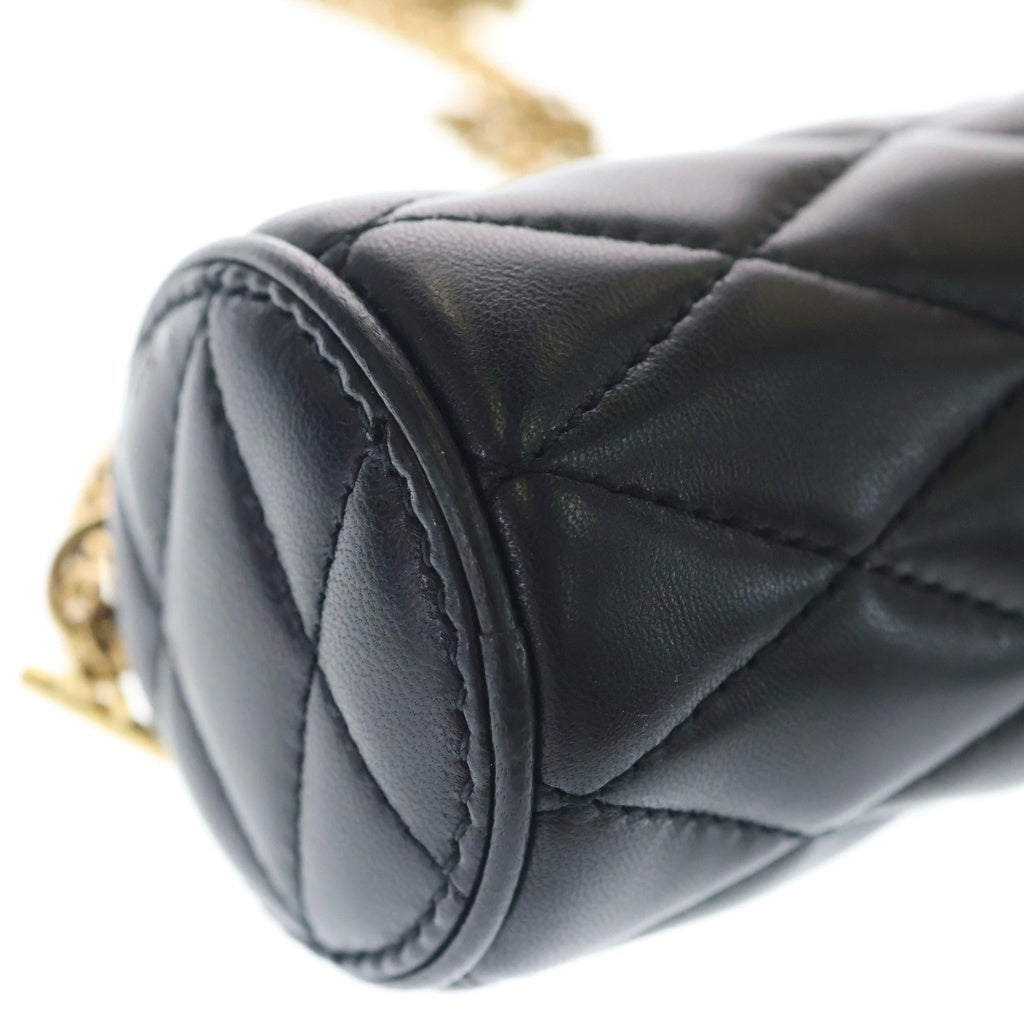 SAINT LAURENT PARIS(サンローランパリ) Sade Micro Quilting Leather Bag カサンドラ キルティングショルダーバッグ ミニポーチ ブラック 796296 レディース