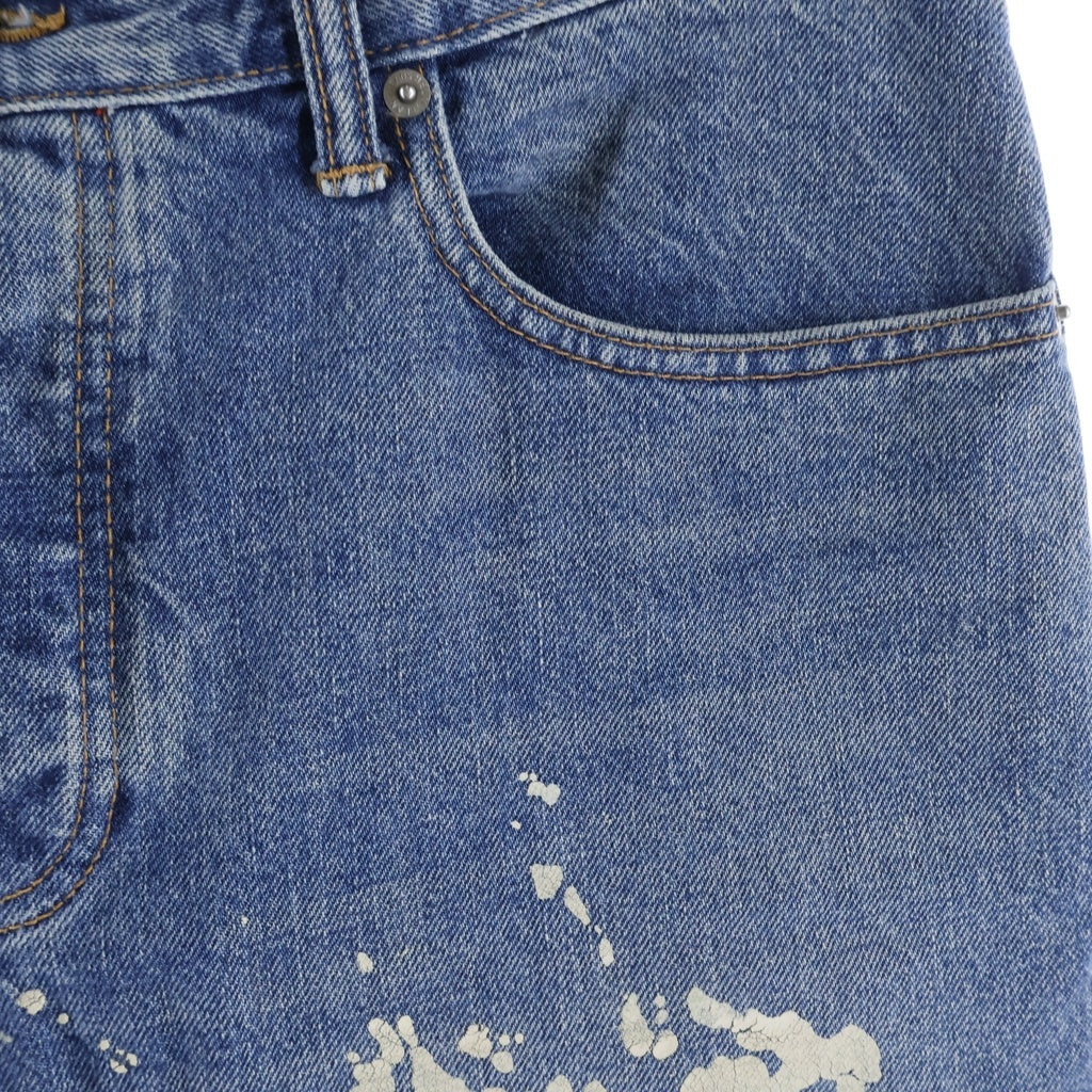 HELMUT LANG(ヘルムートラング) PAINTER JEAN CLASSIC CUT 復刻 ペイント加工 クラシックカットデニムパンツ インディゴブルー