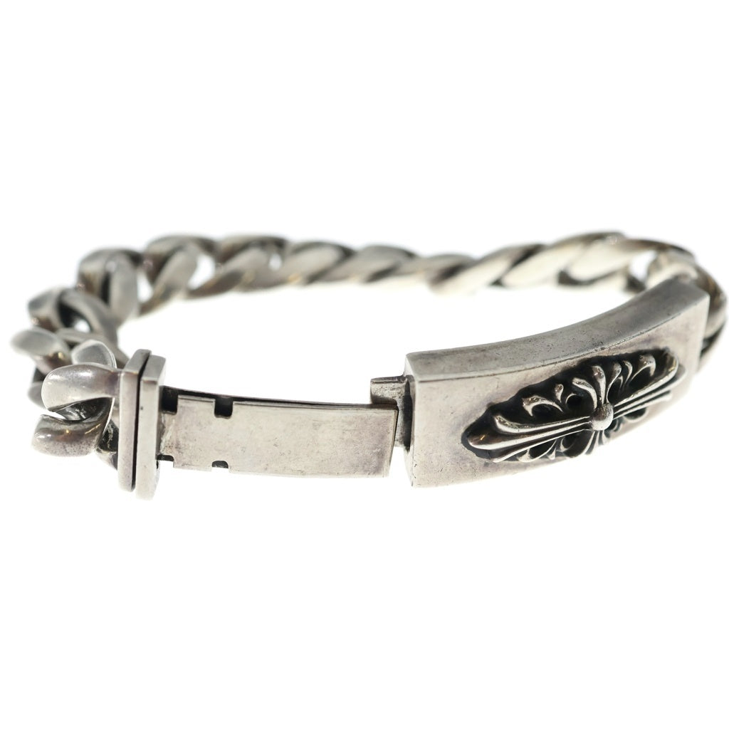 CHROME HEARTS(クロムハーツ) ID FLORAL CRS フローラルクロスIDクラシックリンク ブレスレット 13LINK シルバー BCA164 -