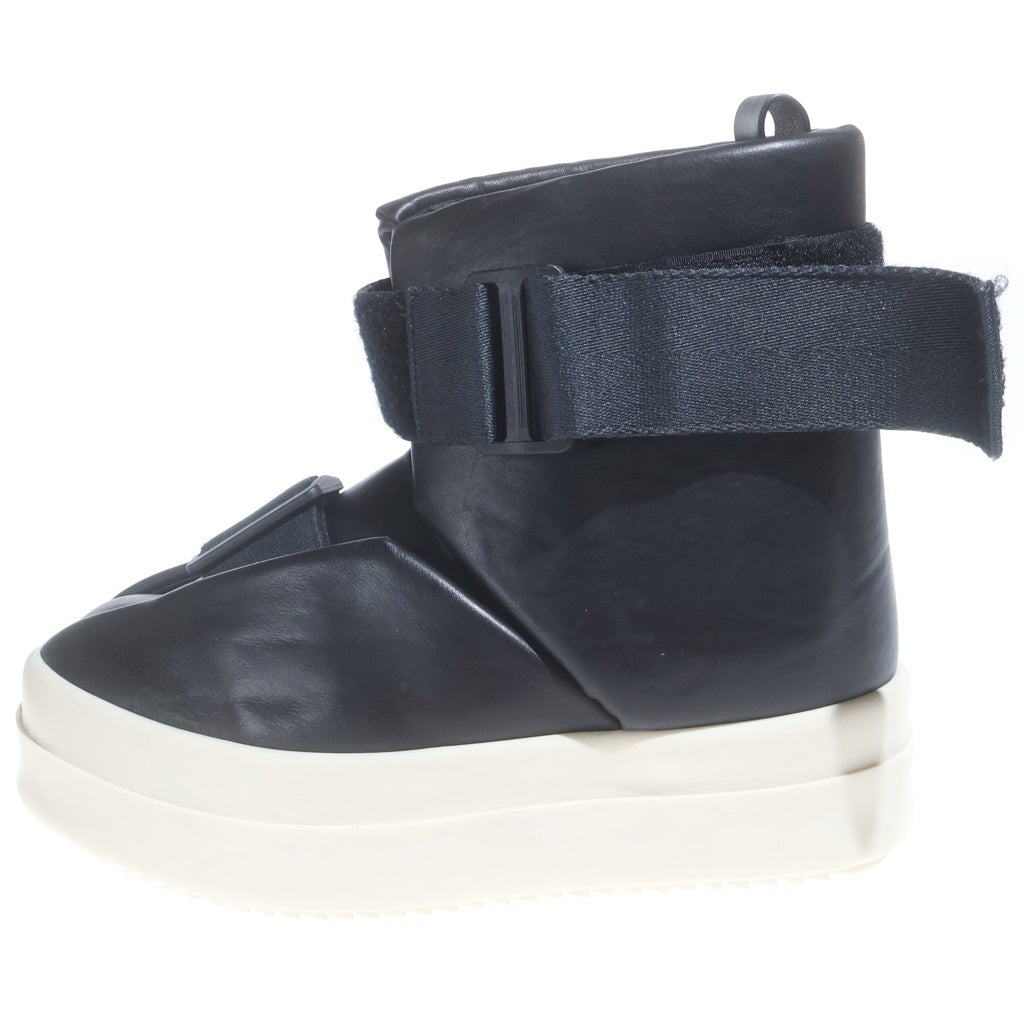 Rick Owens(リックオウエンス) 24SS SPLINT SNEAKS スプリント メガバンパー レザー ハイカットスニーカー ブラック RU01D3870-LCO