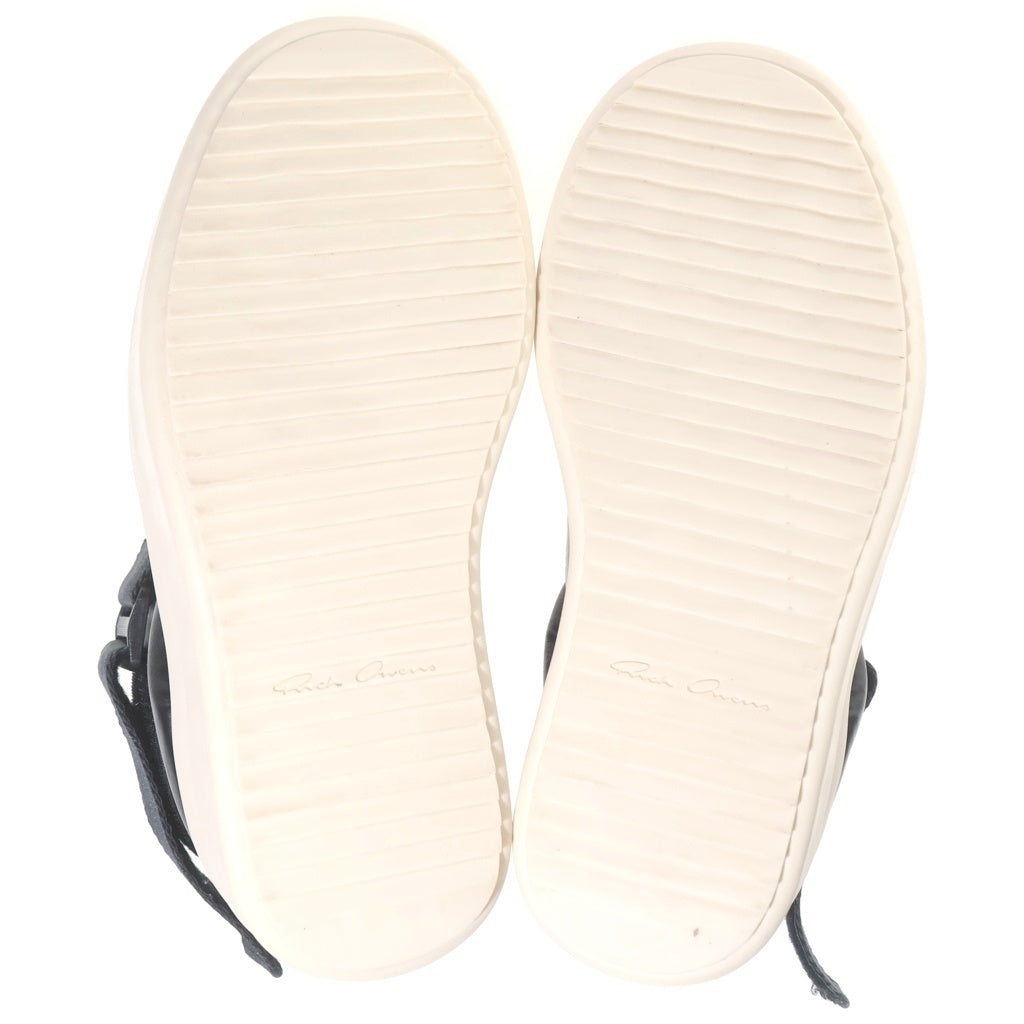 Rick Owens(リックオウエンス) 24SS SPLINT SNEAKS スプリント メガバンパー レザー ハイカットスニーカー ブラック RU01D3870-LCO