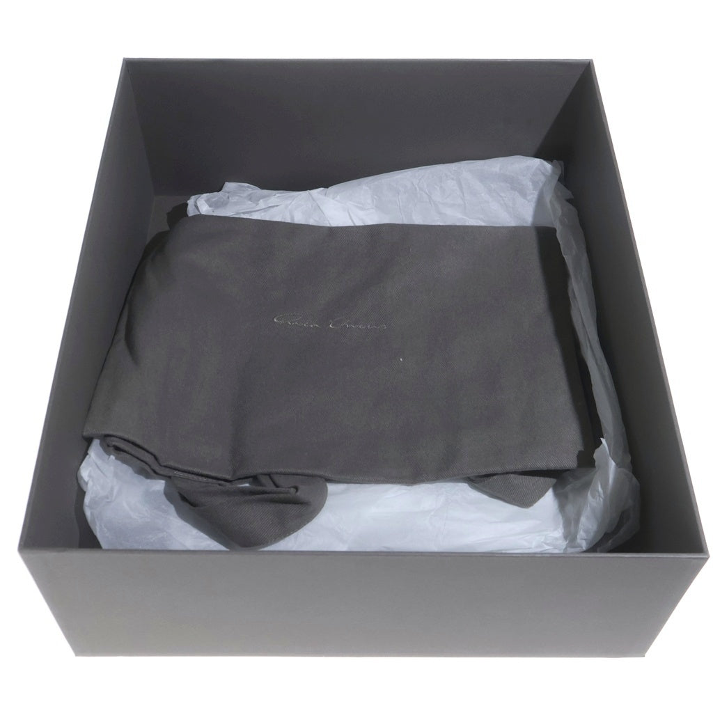 Rick Owens(リックオウエンス) 24SS SPLINT SNEAKS スプリント メガバンパー レザー ハイカットスニーカー ブラック RU01D3870-LCO