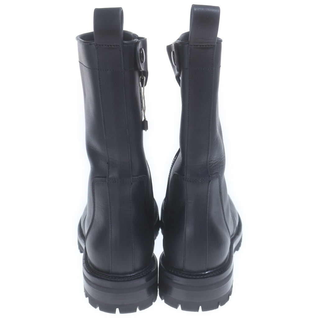 Rick Owens(リックオウエンス) 25SS ARMY CREEPER アーミークリーパー レザーハイカットブーツ ブラック RU01E5850-LGE