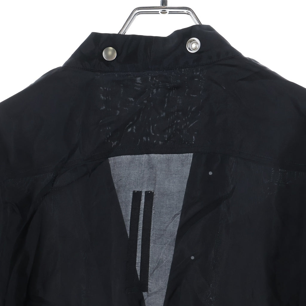 Rick Owens(リックオウエンス) 24SS LARRY FOGPOCKET SHIRT ラリーシャツ 長袖シャツ ブラック RU01D3287-J